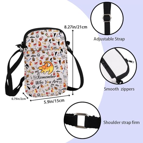ZJXHPO Lion Cross Body Bag Remember Who You Are - Shoulder Bag Lion Lover Gift (Remember CB)2
