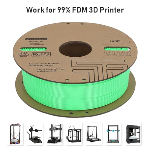 Filament PLA vert haute fluidité 1.75 mm pour impression 3D de précision - 4