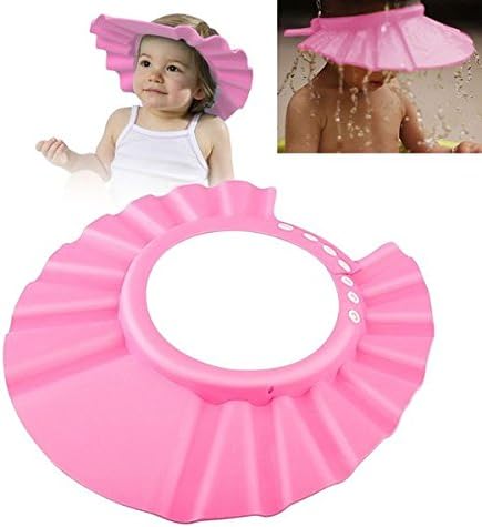 Zodaca Adjustable Soft Rubber Shampoo Bathing Baby Shower Cap