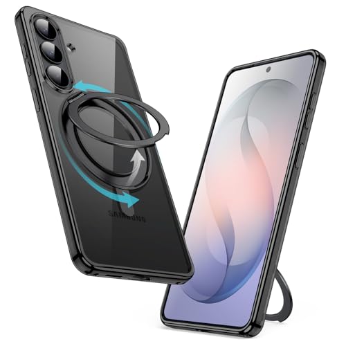 Coque Samsung S26 JETech antichoc transparente noire résolvant le manque de support et les chutes