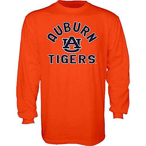 Blue 84 Men's Auburn Tigers Long Sleeve T Shirt Line Up Secondary Color, Auburn Tigers Orange, Large