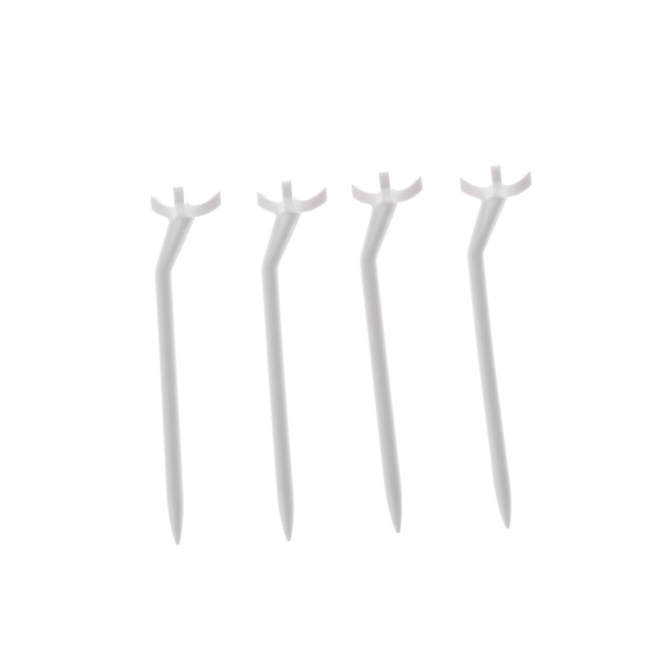 HANABASS 15pcs Lightweight Golf Spikes Curved Tees for Mats Bulk Training Tool Accessory