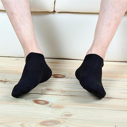 Image of 12-30 Pairs Low Cut Ankle Socks for Men Thin Breathable Casual No Show Athletic Socks Bulk