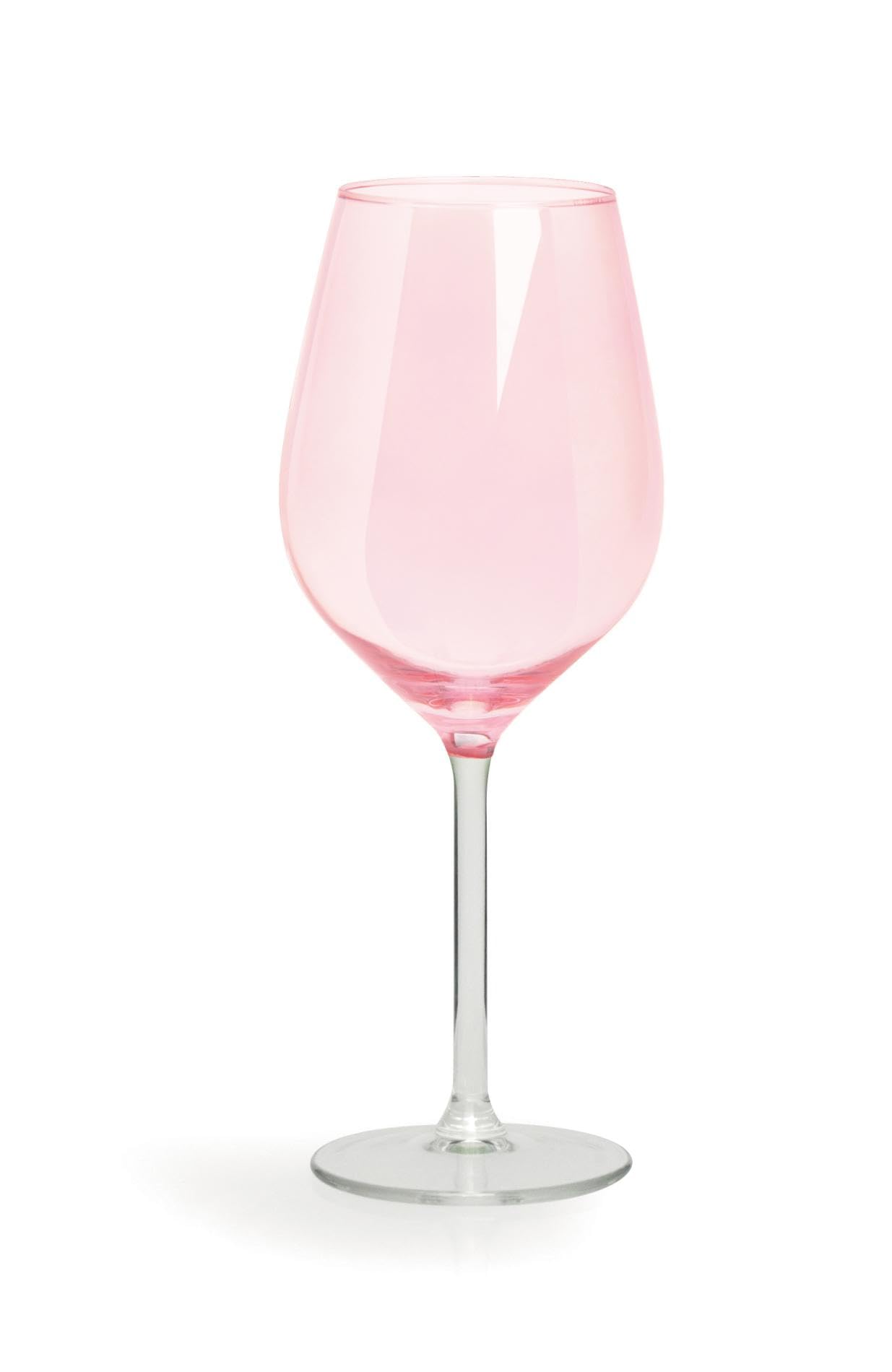 Excelsa Zestaw 6 kieliszków do wina z różowego szkła, 50 cl