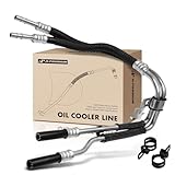 A-Premium Inlet & Outlet Transmission Oil Cooler Line Compatible with Ford Taurus 2010-2012 & Lincoln MKS 2010-2016, 3.5L 3.7L, To Condenser