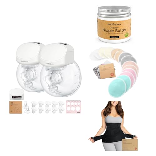 KeaBabies Extractor de Leche Manos Libres y Accesorios miniatura 1