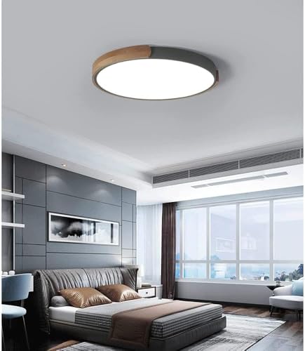 Plafonnier LED en bois à intensité variable économique et design