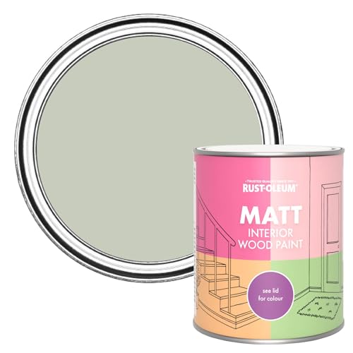Rust-Oleum Green Interior Wood Paint in Matt Finish - Aloe 750ml