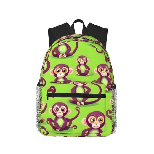 Clever Monkey Green Sports Travel Backpack