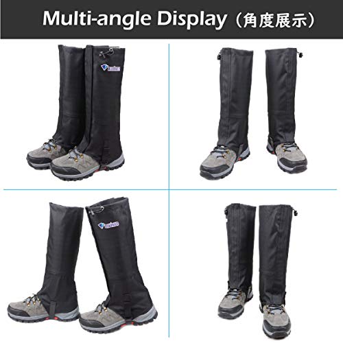 TRIWONDER Guêtres de Randonnée Guêtres de Botte Guêtres de Jambe pour Homme Femme Ski Chasse Escalade VTT Protection Contre Neige Pluie Boue Vent - Image 7