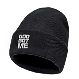 CZEVIP God is Good Beanie BlackCZEVIP Embroidered God Got Me Christmas Beanie Faith Winter Warm Hat Black Religious Gift for Him Her Birthday New Year Gift Christian Knit Hat for Men Women
