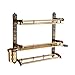 KMDJ. Bad Rack Handtuch Rack 2 Tierregal Wandmontage Dusche mit Handtuchstange