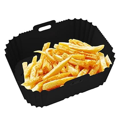 Silikonfutter für Luftfritteuse, quadratisch, wiederverwendbar, für Luftfritteuse, Luftfritteuse, Luftfritteuse aus lebensmittelechtem Silikon für Fritteuse – Bild 7