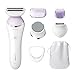 Philips SatinShave Prestige BRL175/00 - Afeitadora eléctrica en húmedo y en seco para un afeitado suave y apurado, impermeable, incluye cabezales para zona del bikini, recortado y pedicura
