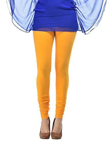 Image of Frenchtrendz Women's Cotton Spandex Stretchable Mid Rise Slim Fit Churidar Leggings Pull On