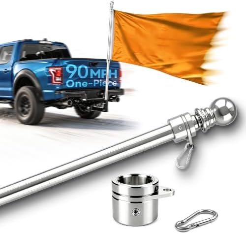5FT One Piece Flag Pole for Outside House