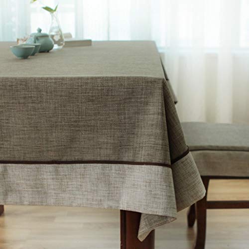 Nappe en lin imitation MU pour protéger et sublimer votre table - 4