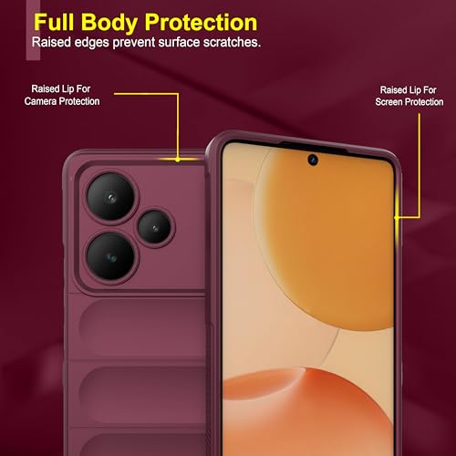 Image of Zapcase Back Case Cover for Realme P4 Pro 5G | Compatible for Realme P4 Pro 5G Back Cover | Liquid Silicon Magic Case with Camera Protection | Plum