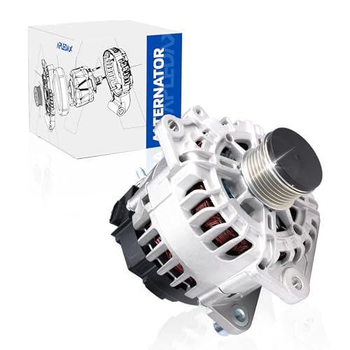 APLEDAX High Output Alternator for -Nissan Altima Rogue Sentra 2.5L, 110Amp, 12V, 6-Groove Pulley, 23100-JA02A, 23100-JA02B, 23100-JA02C, 23100-JA04A, 23100-JA04C