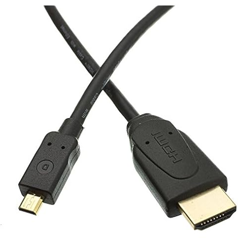 Link Depot 6' Gold Plated HDMI to HDMI Micro High Speed HDMI Cable with Ethernet Cover