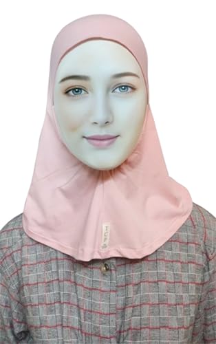 Image of TCP Women's Ninja Beige Jersey Cap, under scarf Neck Covering Hijab Tube cap Age 16+ years
