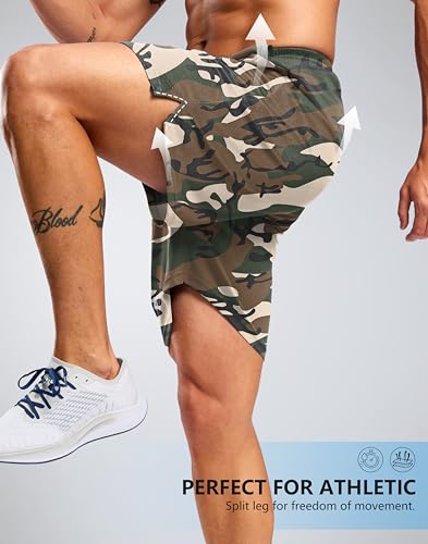 Image of G Gradual Men's Athletic Workout Shorts with Pockets 5 inch /7 inch /9 inch Lightweight Quick Dry Gym Basketball Running Shorts for Men