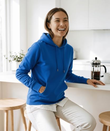 Image of Scott International Women's Cotton Blend Hoodie | Long Sleeve Sweatshirt | Stylish Winter Wear | Hooded Winter Top | Casual Outdoor, Travel, Gym & Everyday Wear | Pullover for Women