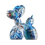 Color Doodle Balloon Dog Sculpture, Creative Colorful Resin Balloon Dog Statue, Modern Decor Balloon...