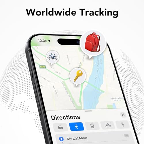 Image of Tracker Tags-4 Pack, Bluetooth Tracker Works with Apple Find My APP (iOS Only), Keys Finder and Item Locator for Luggage, Backpack, Suitcases, Replaceable Battery, IP67 Waterproof weTag pro