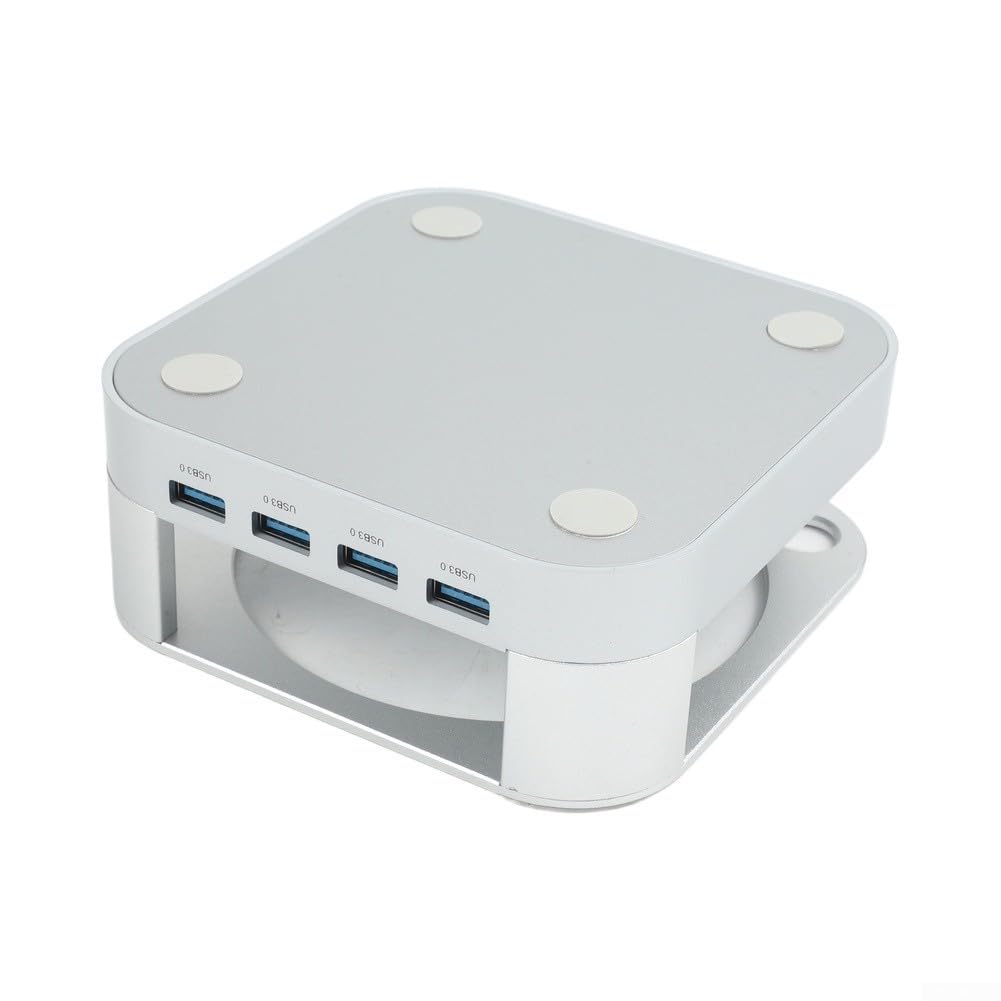Stacja dokująca do komputera Mac do mini aluminium uchwyt pionowy USB 3.0 szybkie ładowanie, oszczędność miejsca, srebrna