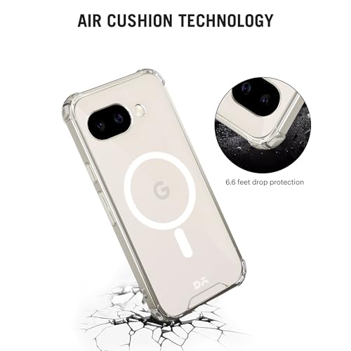 Image of DailyObjects Clear Magnetic Phone Case Cover Compatible with Google Pixel 9a | Wireless Charging Slim Back Cover | 2 Layer Edge Protection & Shockproof