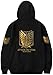 PANOZON Sudadera Attack on Titan para Hombre Chaqueta de Anime con Capucha...