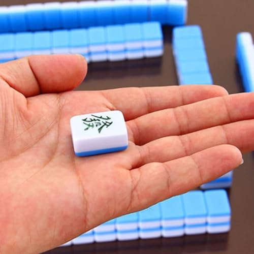 Ensemble de jeu de mahjong chinois 146 tuiles et sac idéal pour offrir