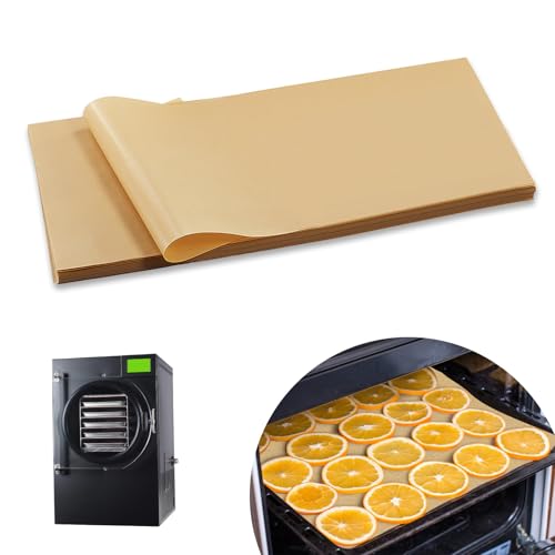 300 PCS Freeze Dryer Tray Mats for Harvest Right Dryer - Freeze Dryer Parchment Paper Set for Medium Trays - Non-Stick Baking Mats One-Off Parchment Paper Harvest Right Accessories (17\" x 6.8\")