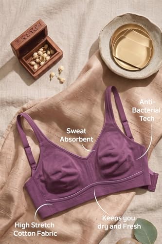 Image of Van Heusen Women Cotton Minimizer Bra - Wireless, Non Padded, Full Coverage