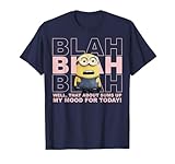 Despicable Me Minions Blah Sums Up My Mood Graphic T-Shirt T-Shirt