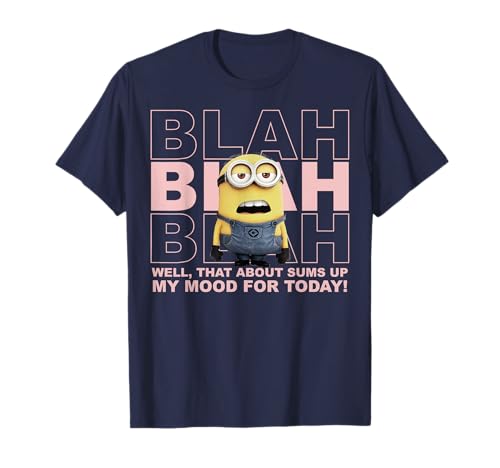 Despicable Me Minions Blah Sums Up My Mood Graphic T-Shirt T-Shirt
