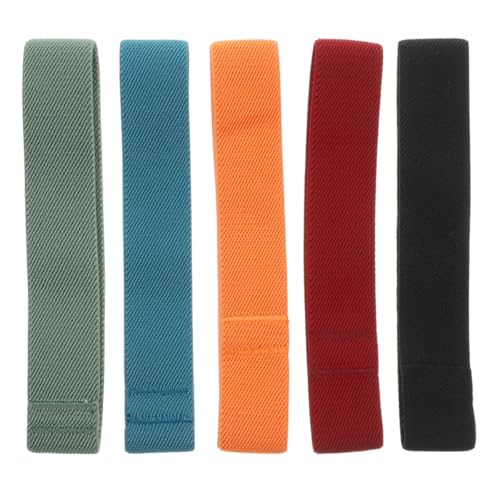 CHICAMPERA Élastiques Boîte à Bento Colorés 25 MM Lot de 5 Bandes Élastiques pour Fixation Boîte à Lunch Extérieur Bureau Voyage