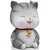 LCIUPSCO Leuk geld Jar14.5 * 9.7cm Angel Kat Decoratieve Woondecoratie Munt Bank Geld Piggy Bank Help Vorm Juiste Geld…