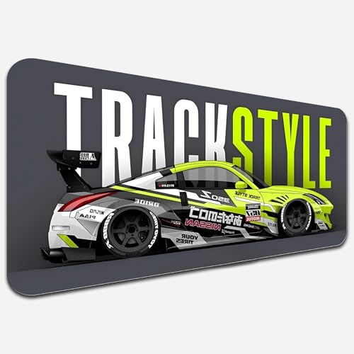 Image of 1Pc Car Design Large Extended Mouse Pad - Non-Slip Spill-Resistant Desk Mat with Special-Textured Surface for Gaming, Office & Home (585mm x 280mm)