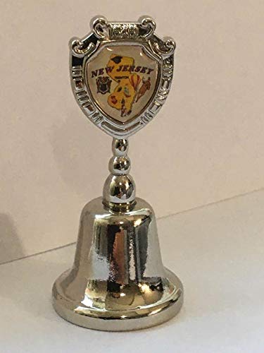 646 New Jersey State Collectible Souvenir Bell 2.25" x 1.1"