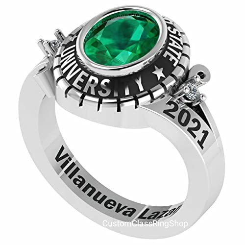 Best Custom Class Ring,School Class Ring Jewelry For Woman #TOP2