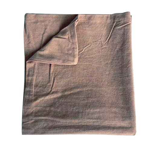 Image of F.Y.Dreams 100% Washed Cotton Duvet Cover for Weighted Blanket 48x72 inches with 16 Ties, Zipper on Long Side /Purple Bean Paste /Just Duvet Cover