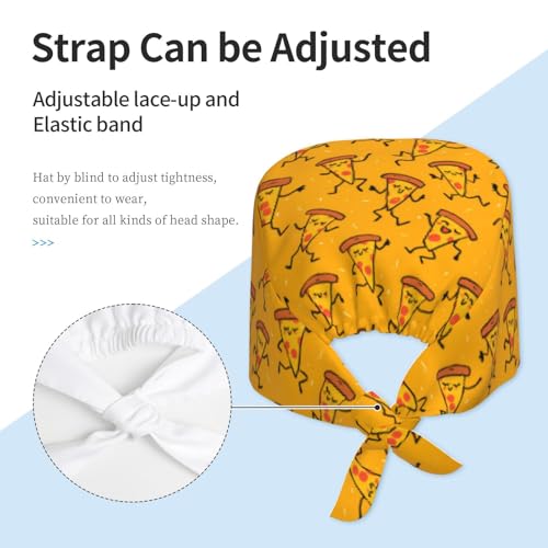 Image of Adjustable Scrub Cap with Sweatband, Breathable Working Hat for Men /Women