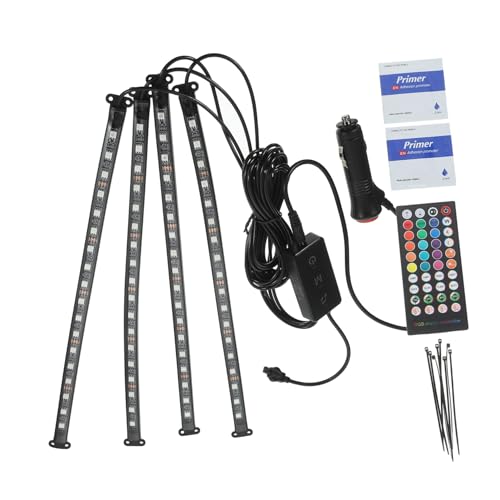 Amosfun Tira LED De Iluminación Interior para Multicolor Leds Decoración De Luces Interiores Compatible con App