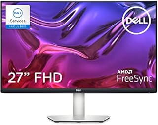 Dell 27-inch USB-C Monitor - Full HD (1920 x 1080 Display, 75Hz Refresh Rate, 4MS Grey-to-Grey Response Time (Extreme Mode), Dual 3W Built-in Speakers, HDMI, IPS, AMD FreeSync, Silver - S2723HC