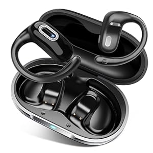 Qecnato Q77 Open Ear Bluetooth Kopfhörer Schwarz