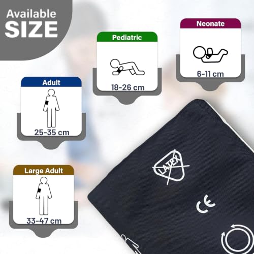 Image of OTICA Patient Monitor Reusable NIBP Arm Cuff - Size (Pediatric 18-26 Cm) | Reusable NIBP Cuff Bp Monitor Cuff for Multipara Patient Monitor (Not For Home BP Monitor)