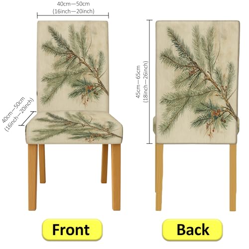 Housses de chaises extensibles lot de 4 pour masquer l'usure