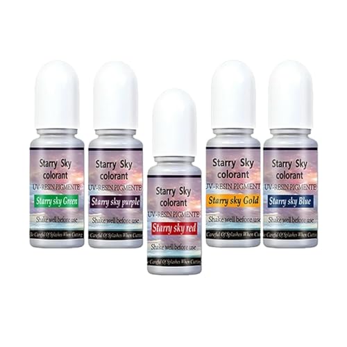 5Pcs Epoxy Resin Pigment Resin Pigment Dye Colorant Liquid Dye Concentrate for Jewelry Making